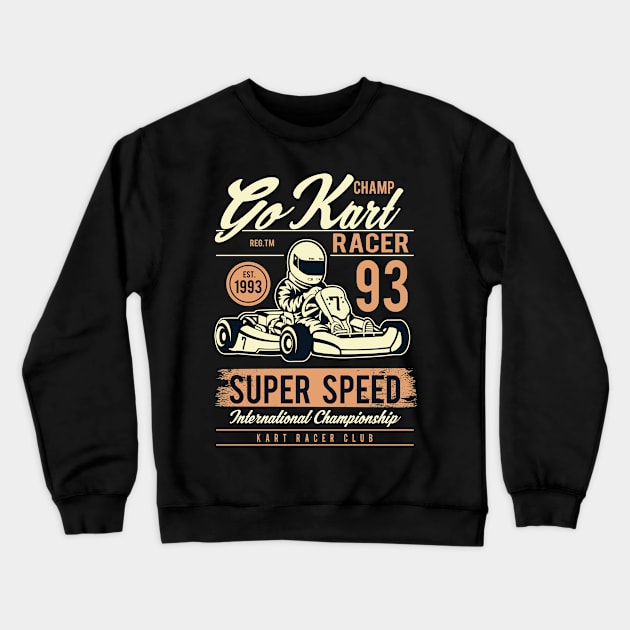 Go Kart Crewneck Sweatshirt by PaunLiviu